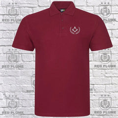 Masonic Laurel Polo Shirt redplume