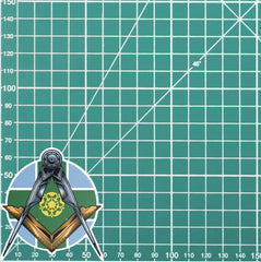 Masonic Stickers Derbyshire Flag Vinyl Sticker Decal | Waterproof redplume