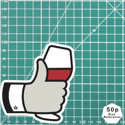 Masonic Taking Wine Emoji Waterproof Vinyl Sticker redplume