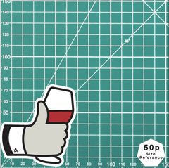 Masonic Taking Wine Emoji Waterproof Vinyl Sticker redplume