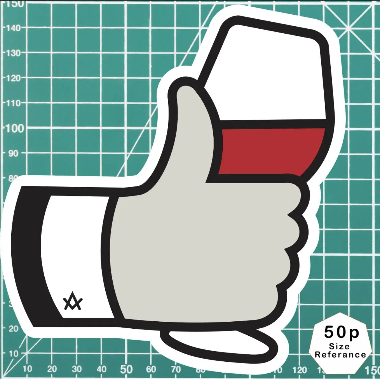 Masonic Taking Wine Emoji Waterproof Vinyl Sticker redplume