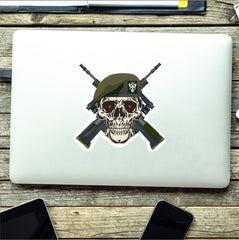 Mercian Regiment High-Quality Vinyl Sticker - 100mm Wide - Crossed Rifles redplume