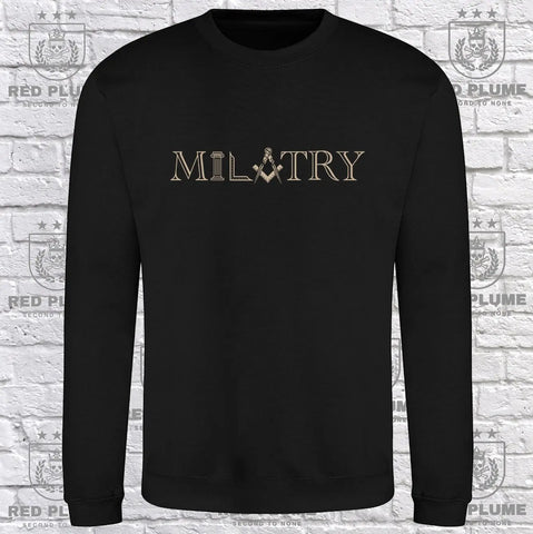 Military Freemason Sweater - Red Plume