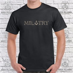 Military Mason T Shirt redplume