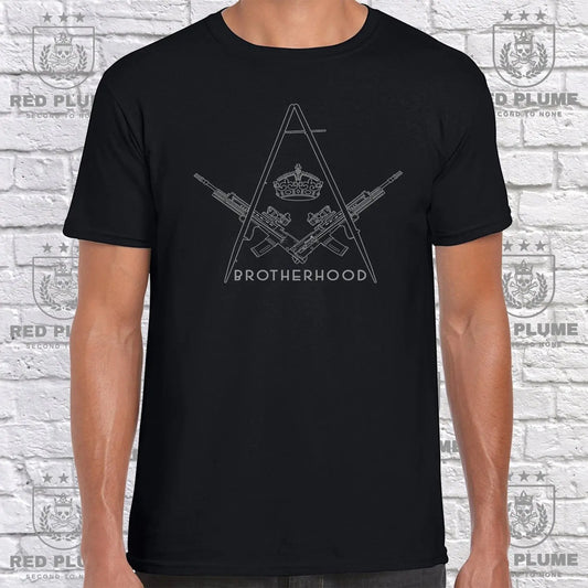 Military Masonic Brotherhood T Shirt redplume