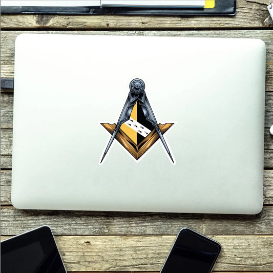 Norfolk Masonic Stickers Square & Compass Union Vinyl Decals redplume