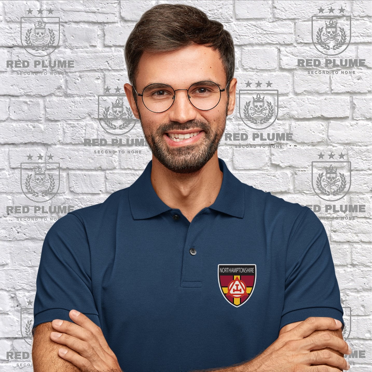 Northamptonshire Holy Royal Arch Premium Polo Shirt redplume