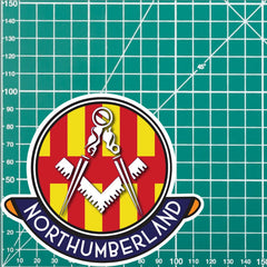 Northumberland Masonic Car Sticker | UV Laminated redplume