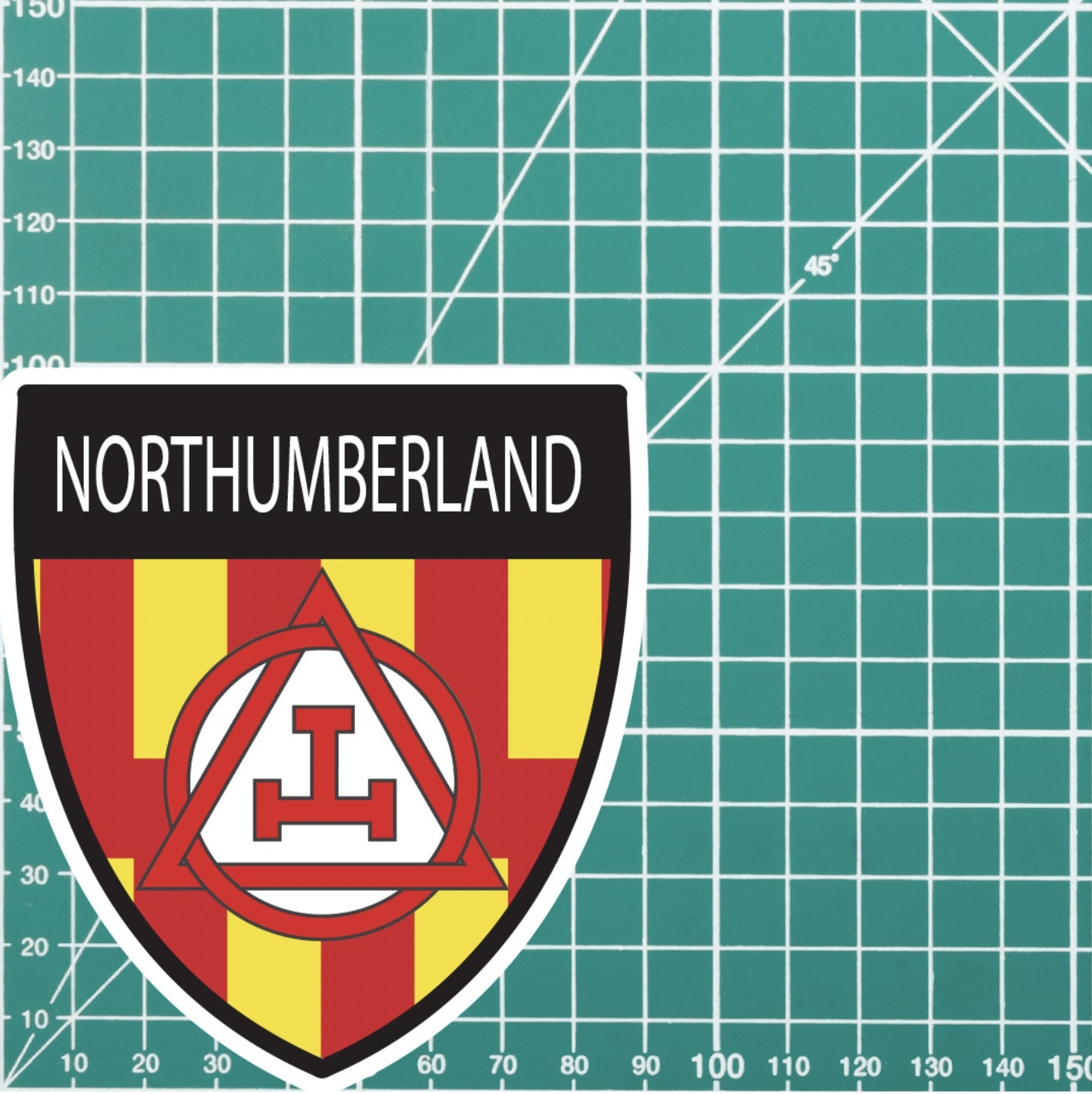 Northumberland Masonic Holy Royal Arch Shield Sticker redplume