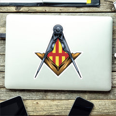 Northumberland Masonic Stickers Square & Compass Union Vinyl Decals redplume