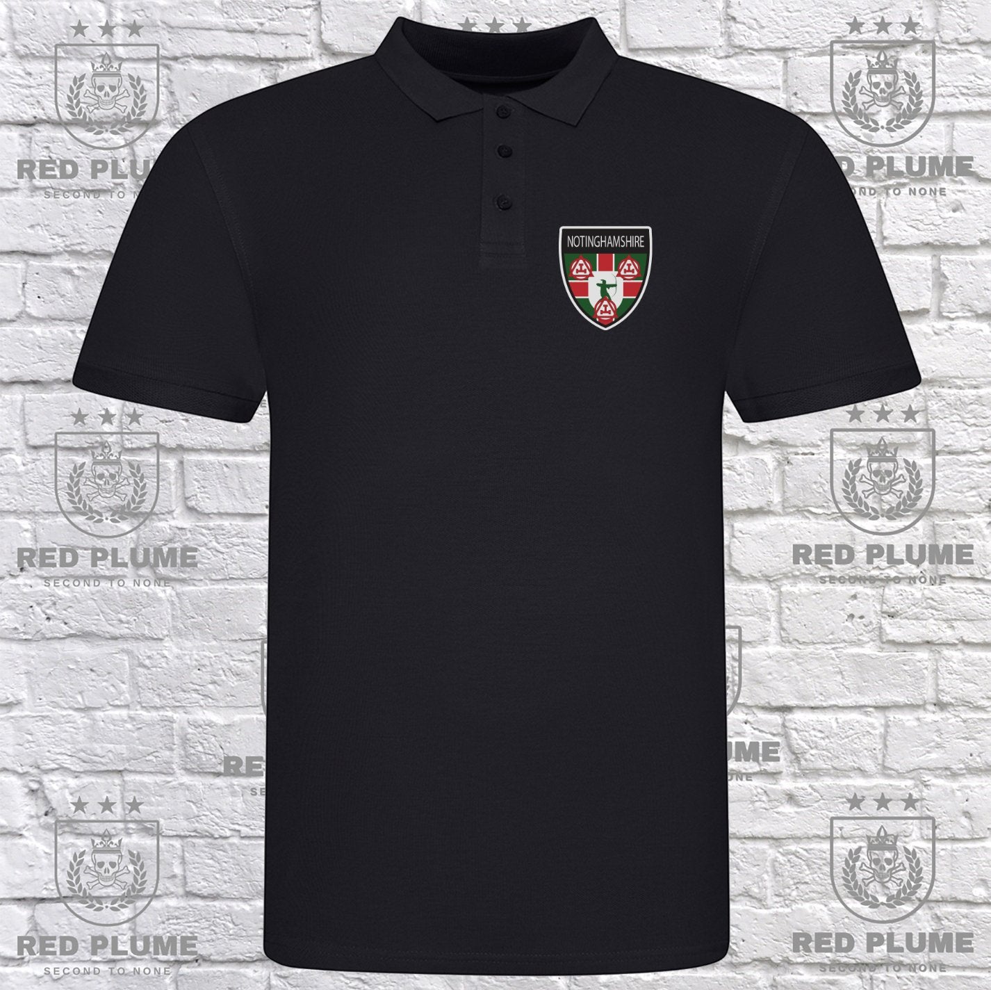 Nottinghamshire Holy Royal Arch Premium Polo Shirt redplume