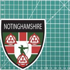 Nottinghamshire Masonic Holy Royal Arch Shield Sticker redplume