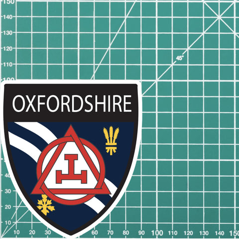 Oxfordshire Masonic Holy Royal Arch Shield Sticker redplume