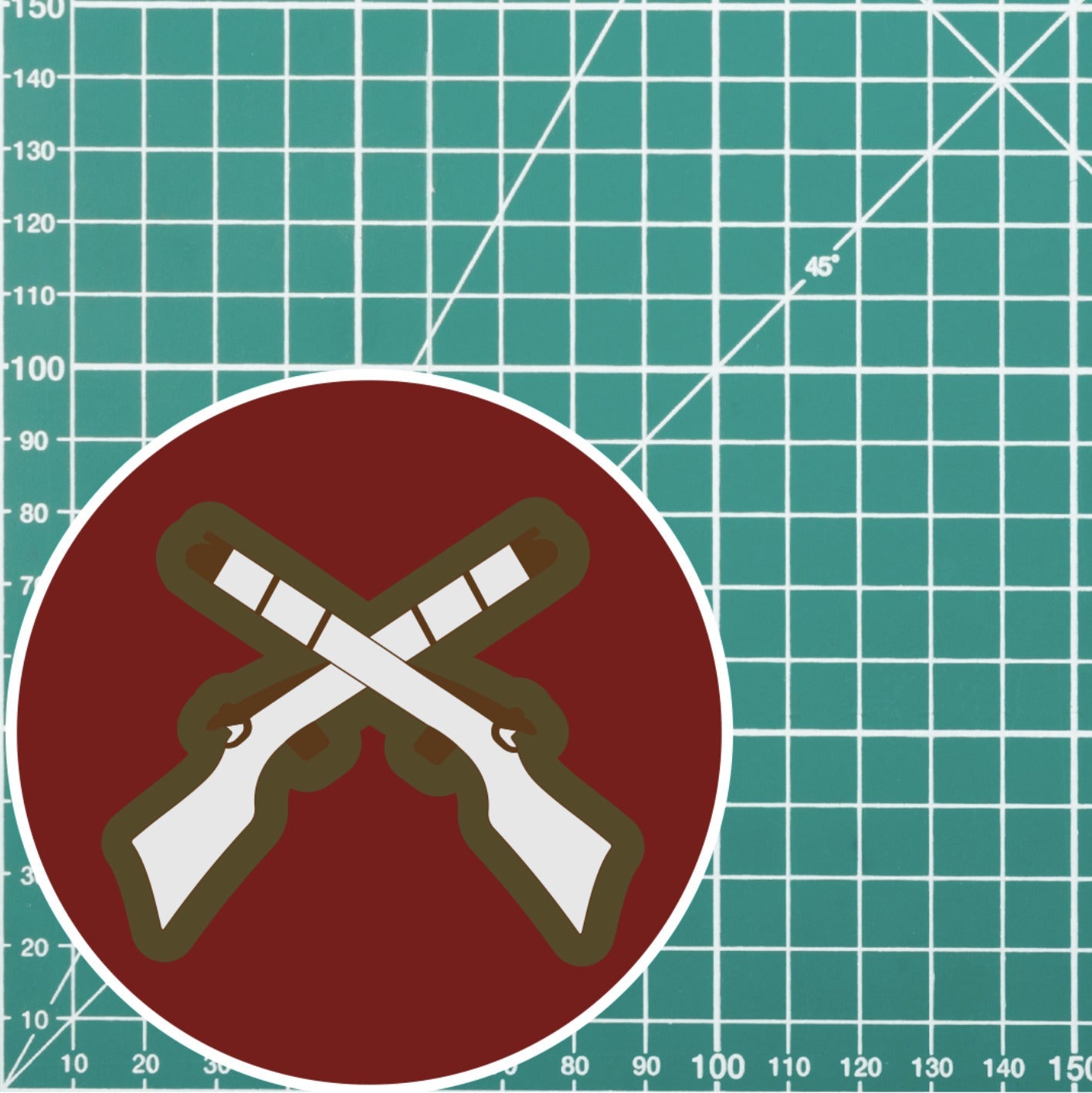 Parachute Regiment Skill At Arms Qualification Sticker redplume