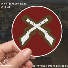 Parachute Regiment Skill At Arms Qualification Sticker redplume