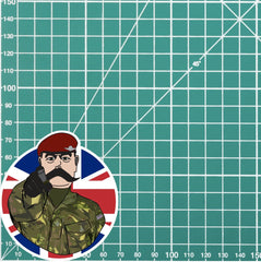 Parachute Regiment Vinyl Waterproof Sticker, Lord Kitchener Design redplume