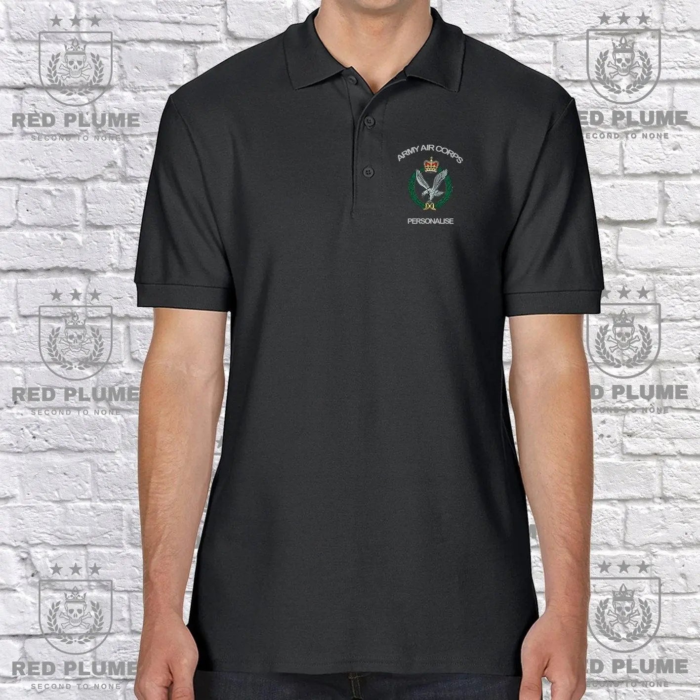 Personalised Army Air Corps Polo Shirt redplume