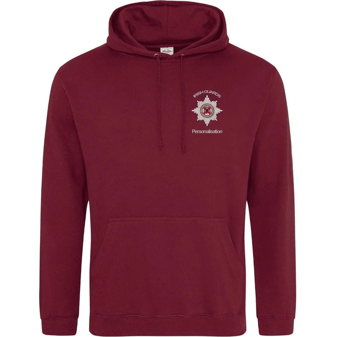 Personalised Irish Guards Hoodie redplume