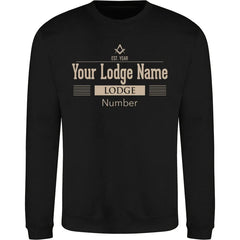 Personalised Lodge Deco Sweatshirt redplume