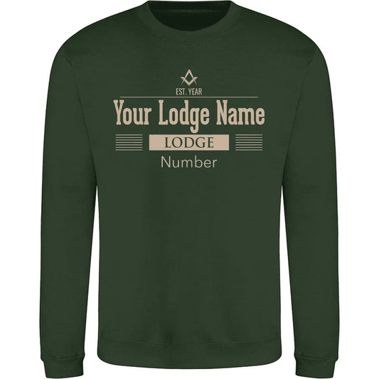 Personalised Lodge Deco Sweatshirt redplume