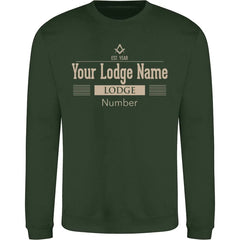 Personalised Lodge Deco Sweatshirt redplume