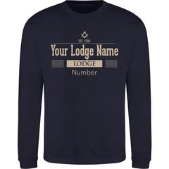 Personalised Lodge Deco Sweatshirt redplume