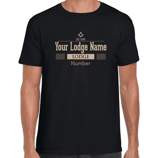 Personalised Lodge Deco T Shirt redplume