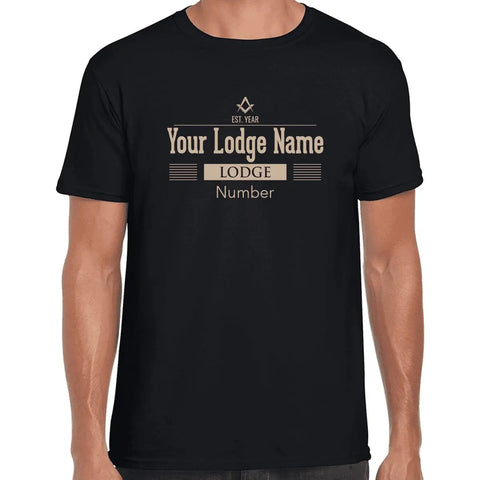 Personalised Lodge Deco T Shirt