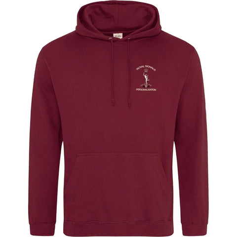 Personalised Royal Signals Hoodie redplume