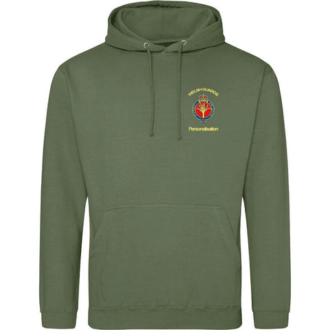 Personalised Welsh Guards Hoodie redplume