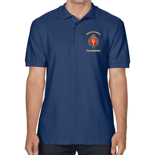 Personalised Welsh Guards Polo Shirt redplume