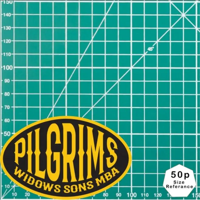 Pilgrims Oval Vinyl Stickers/Decals redplume