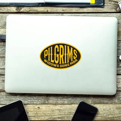 Pilgrims Oval Vinyl Stickers/Decals redplume