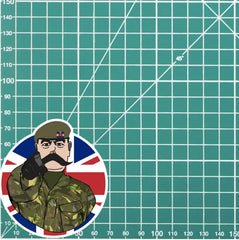 Princess of Wales Own Regiment Vinyl Waterproof Sticker, Lord Kitchener Design redplume