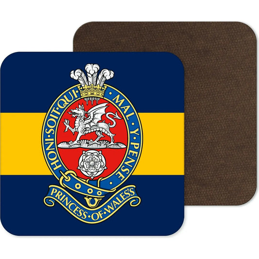 Princess of Wales Royal Regiment Coasters redplume