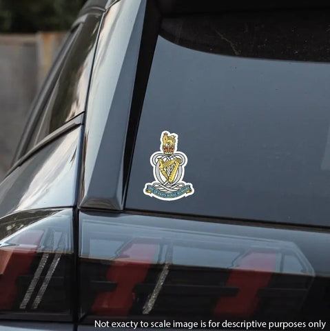 Queens Royal Hussars Waterproof Vinyl Stickers - Official MoD Reseller - Red Plume