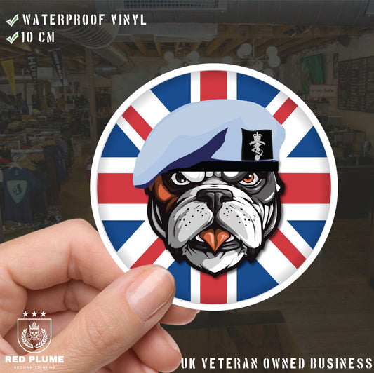 REME Aviation British Bulldog Decal - 10cm Vinyl Sticker redplume