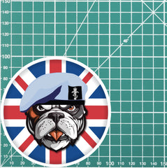REME Aviation British Bulldog Decal - 10cm Vinyl Sticker redplume