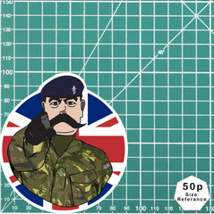 REME Vinyl Waterproof Sticker, Lord Kitchener Design redplume