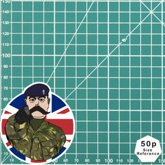 REME Vinyl Waterproof Sticker, Lord Kitchener Design redplume