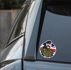 REME Vinyl Waterproof Sticker, Lord Kitchener Design redplume