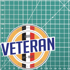 Retro Inspired Iraq Veterans Op-Telic Vinyl UV Laminated Decal redplume