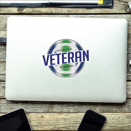 Retro Inspired Veterans Falkland Islands Conflict Vinyl UV Laminated Decal redplume
