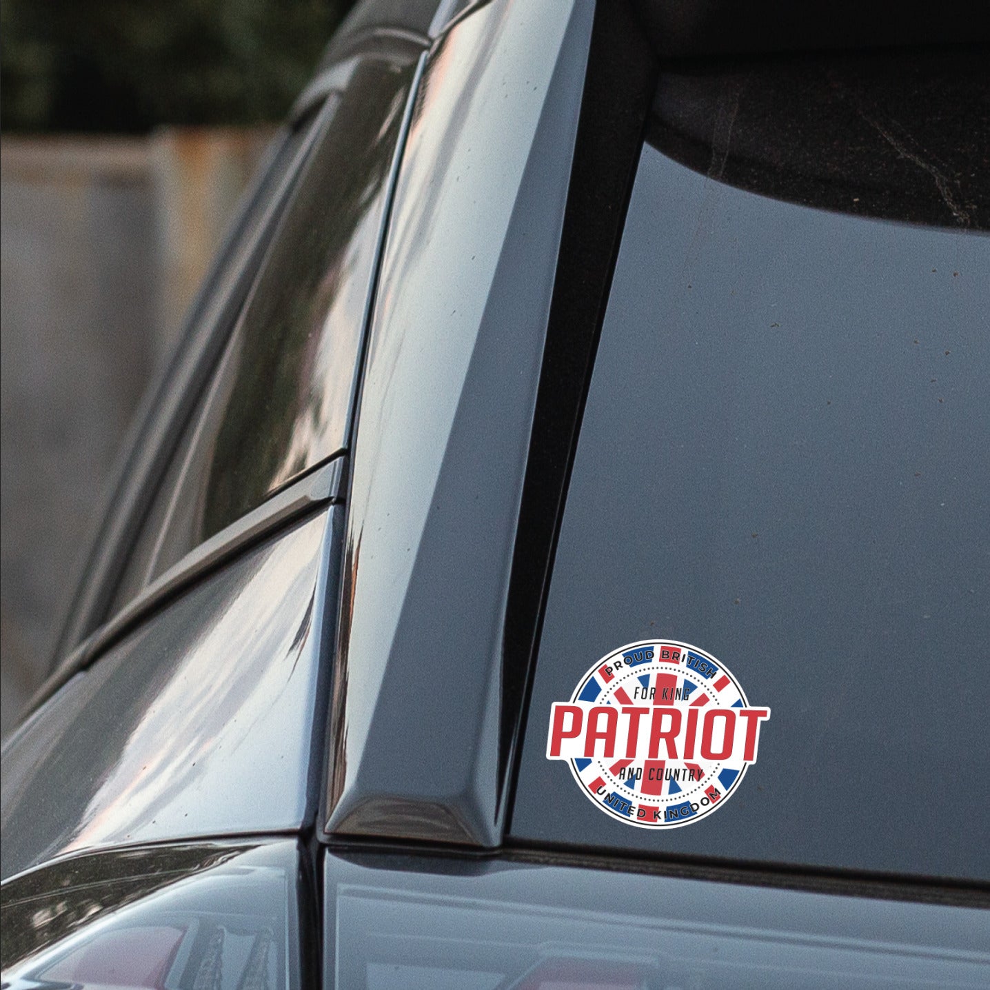 Retro Style "Patriot" UV Laminated Vinyl Sticker redplume