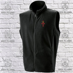 Rose Croix Micro Fleece Gilet redplume