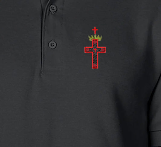 Rose Croix Polo Shirt - Red Plume