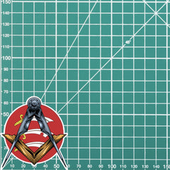 Round Essex Masonic Sticker Square & Compass Union Vinyl Decal redplume
