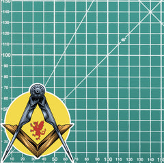 Round Somerset Masonic Sticker Square & Compass Union Vinyl Decal redplume