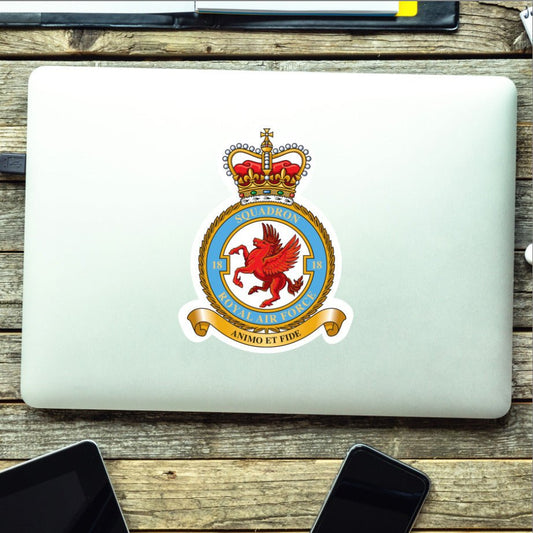 Royal Air Force 18 Squadron Vinyl Stickers redplume