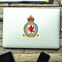 Royal Air Force 18 Squadron Vinyl Stickers - Kings Crown redplume